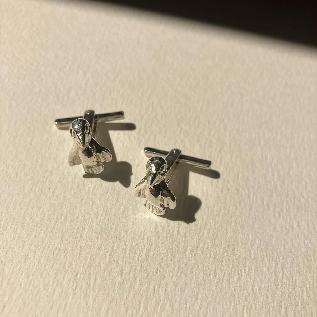 Gemelos Pájaro Plata