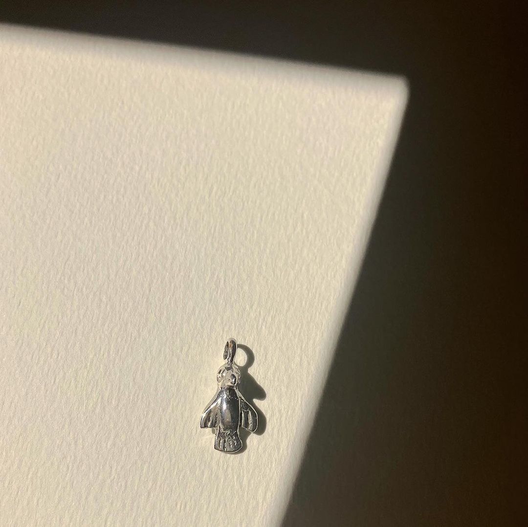 Collar Pájaro Plata